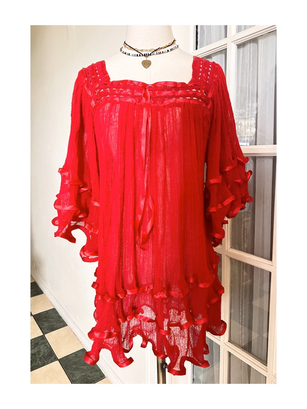 Mexican Angelita Gauze Top NEW